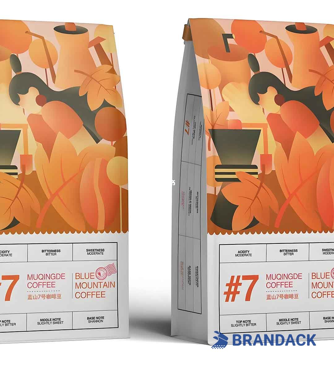 Custom Coffee Sample Pack Box, Single Serve Coffee Individual Packets, Roasted Cafe Packaging Supplies