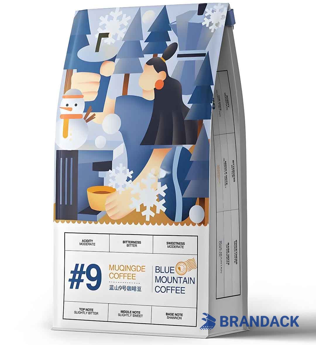 Custom Coffee Sample Pack Box, Single Serve Coffee Individual Packets, Roasted Cafe Packaging Supplies