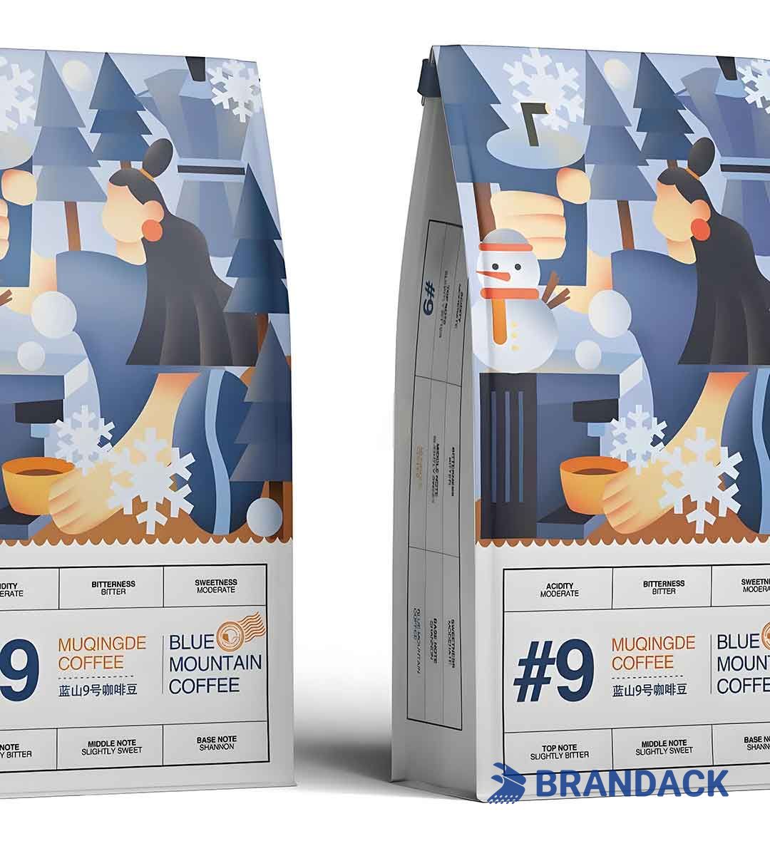 Custom Coffee Sample Pack Box, Single Serve Coffee Individual Packets, Roasted Cafe Packaging Supplies