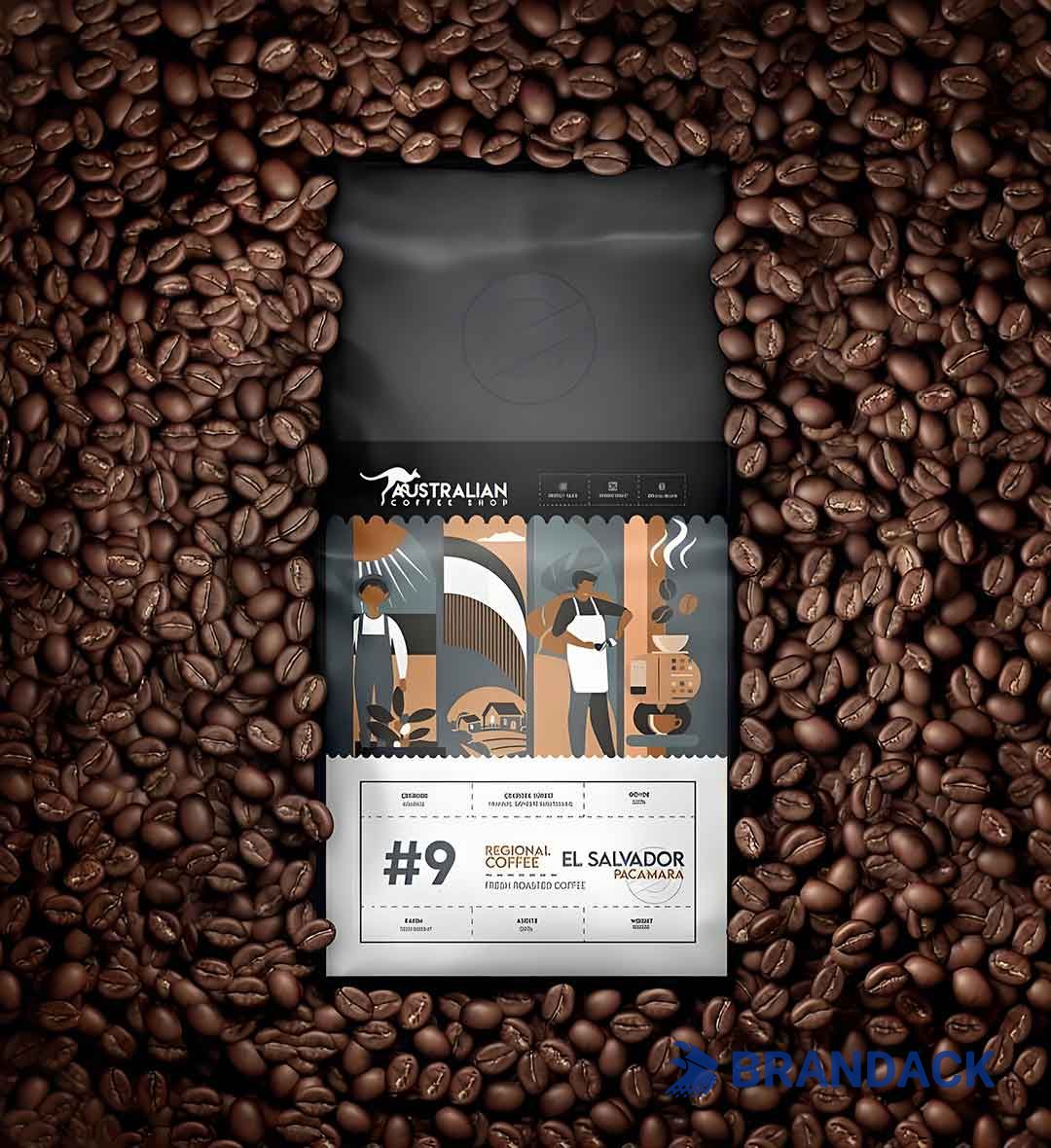 Custom Coffee Sample Pack Box, Single Serve Coffee Individual Packets, Roasted Cafe Packaging Supplies