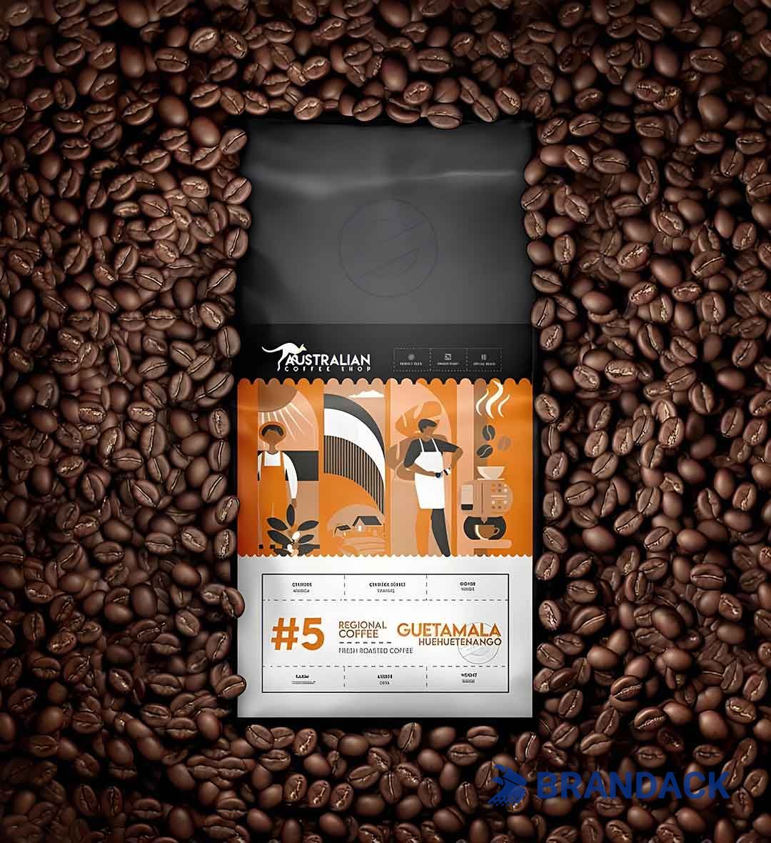 Custom Coffee Sample Pack Box, Single Serve Coffee Individual Packets, Roasted Cafe Packaging Supplies