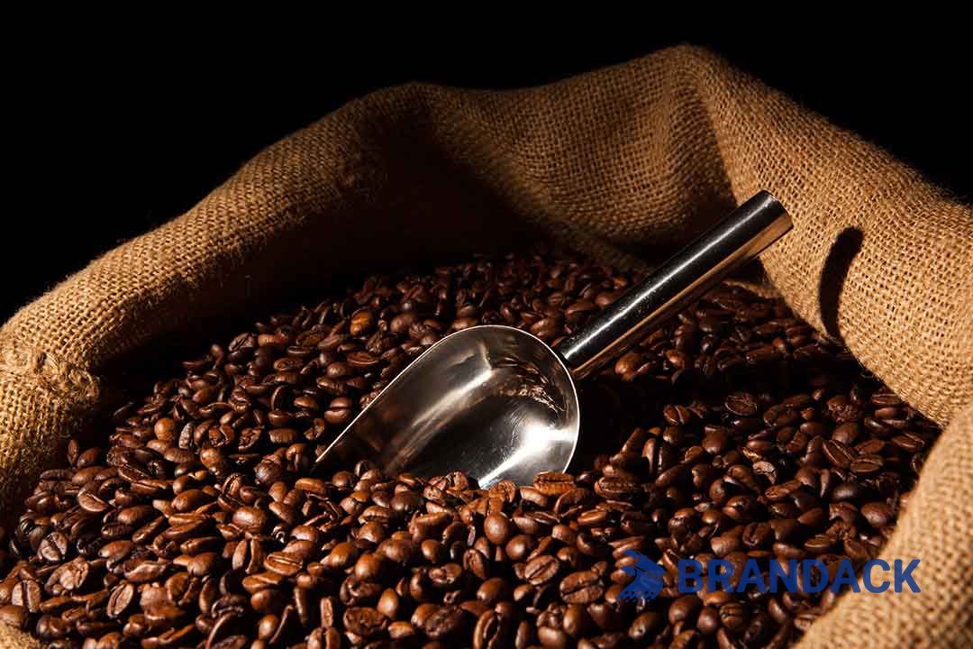Custom Coffee Packaging Pouches, Recyclable Coffee Bags in White, Resealable Zipper Coffee Bags