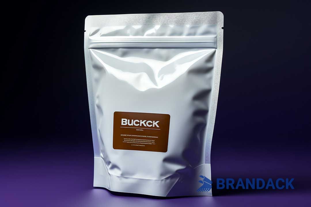 Custom Coffee Packaging Pouches, Recyclable Coffee Bags in White, Resealable Zipper Coffee Bags