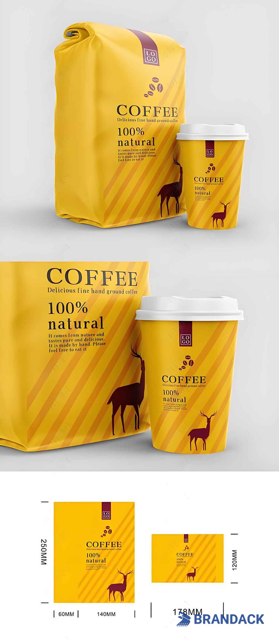 Custom Coffee Packaging Pouches, Cool Bean Pack Bag Designs