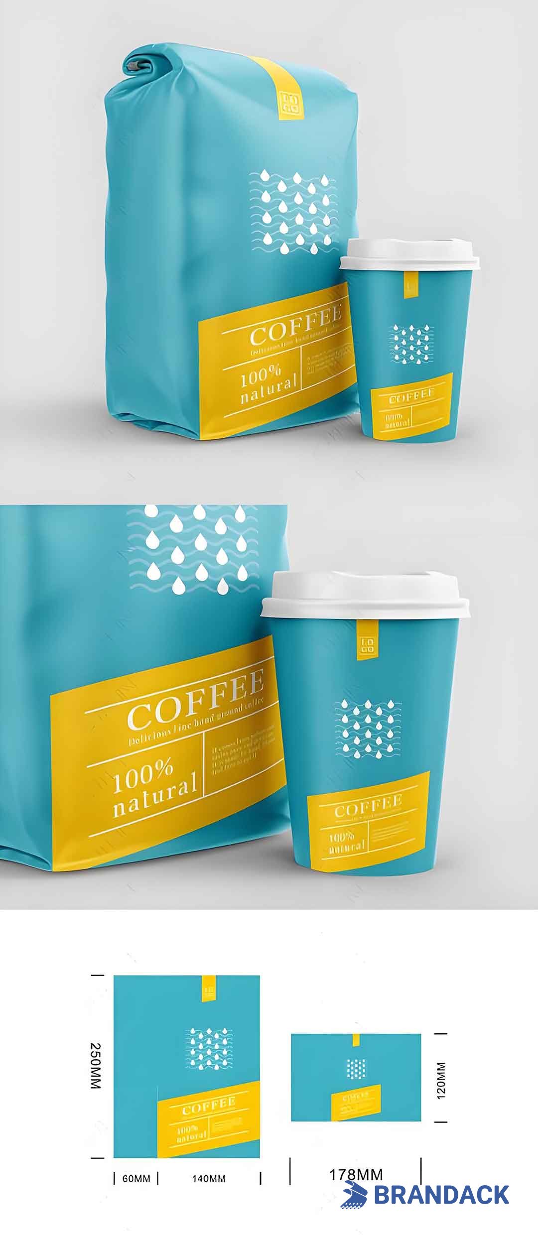 Custom Coffee Packaging Pouches, Cool Bean Pack Bag Designs