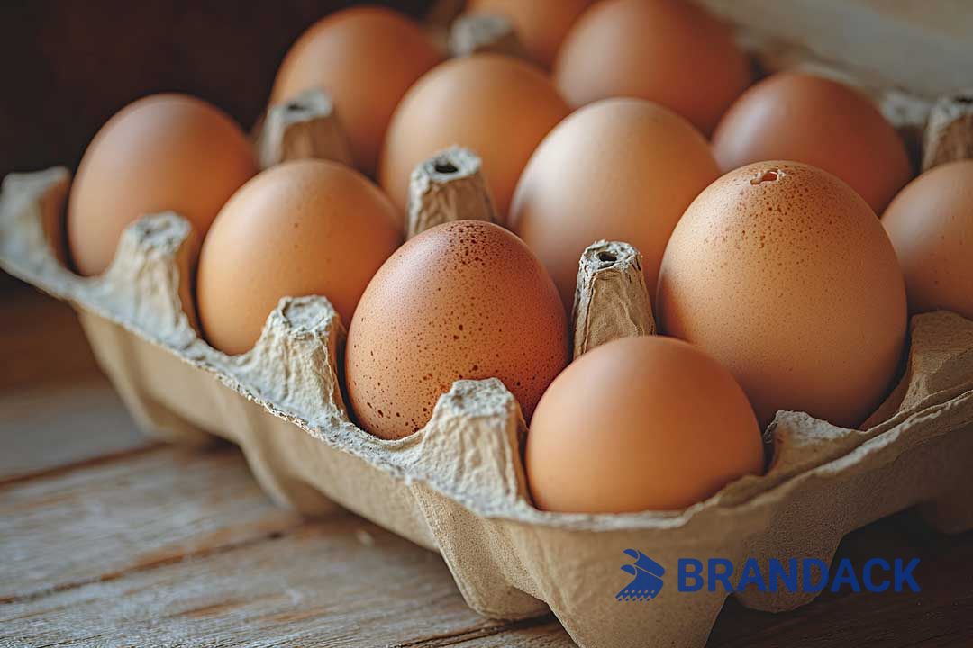 Custom Printed Egg Box Cartons Bulk with Flat Tray Packaging