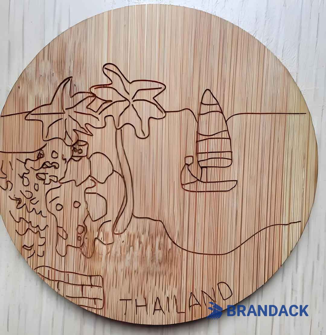Laser Engraving and Cutting Laser Marking for Hotel Premium Wooden RFID Cards