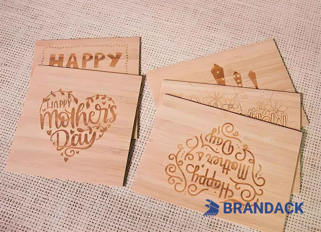 Laser Engraving and Cutting Laser Marking for Hotel Premium Wooden RFID Cards