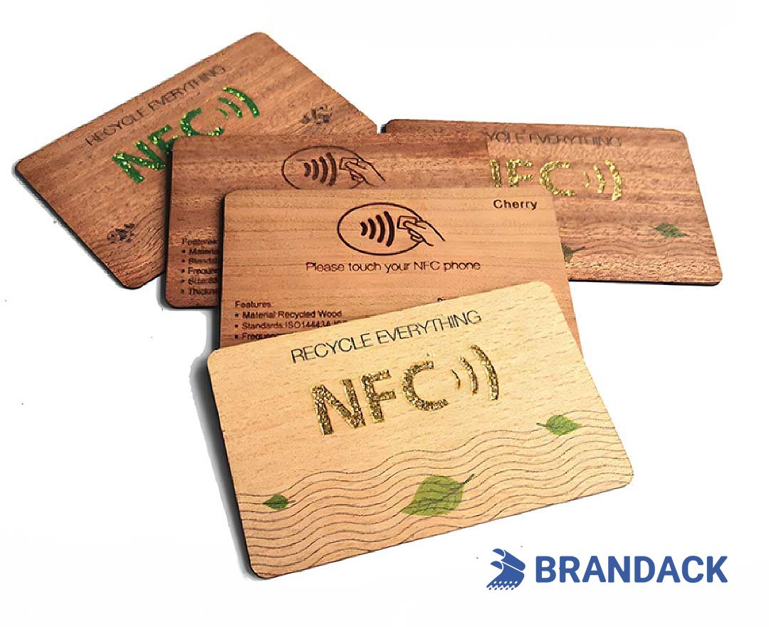 Laser Engraving and Cutting Laser Marking for Hotel Premium Wooden RFID Cards