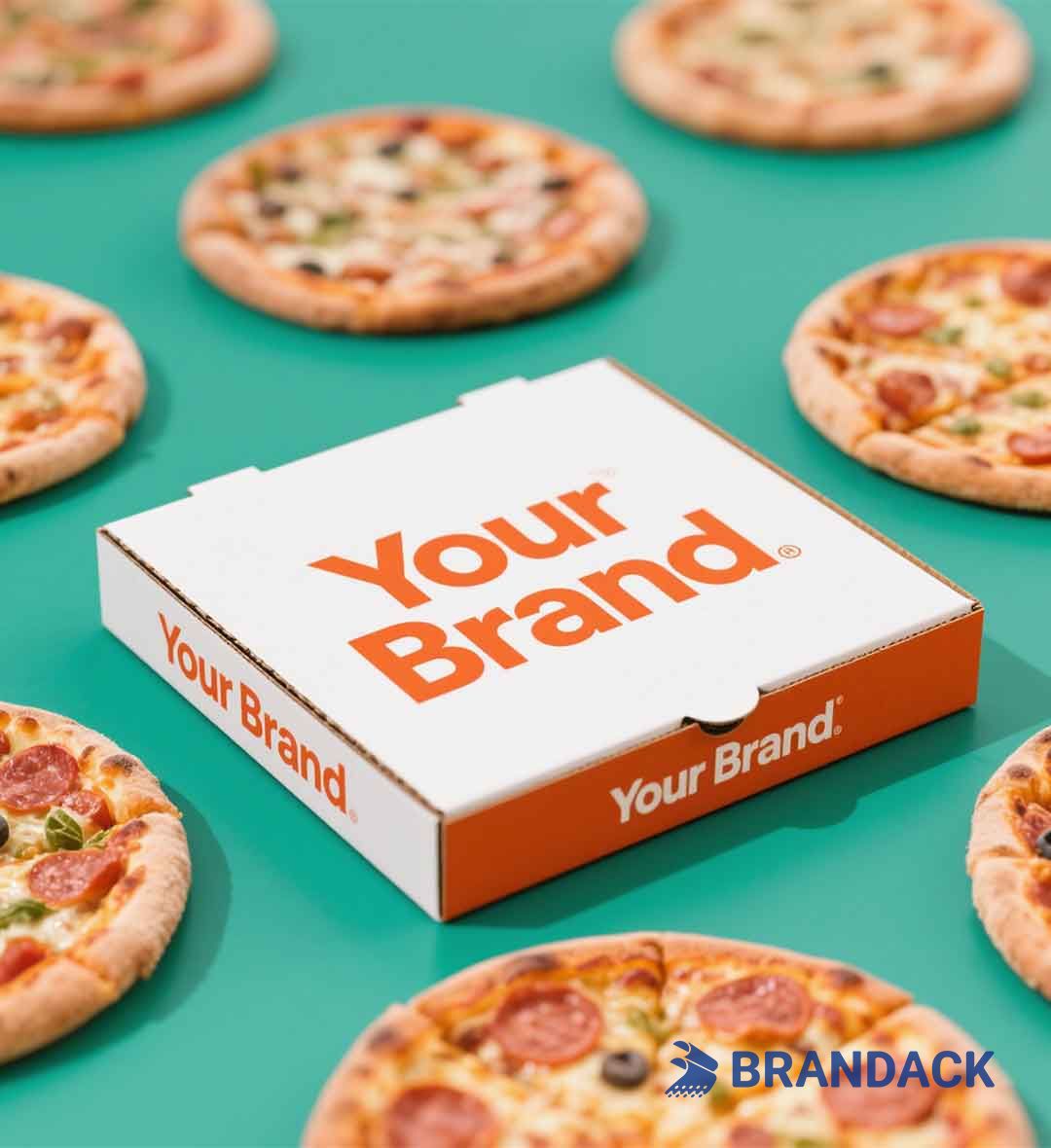 Custom Printed Pizza Boxes Wholesale | Black Plain Pizza Box Packaging
