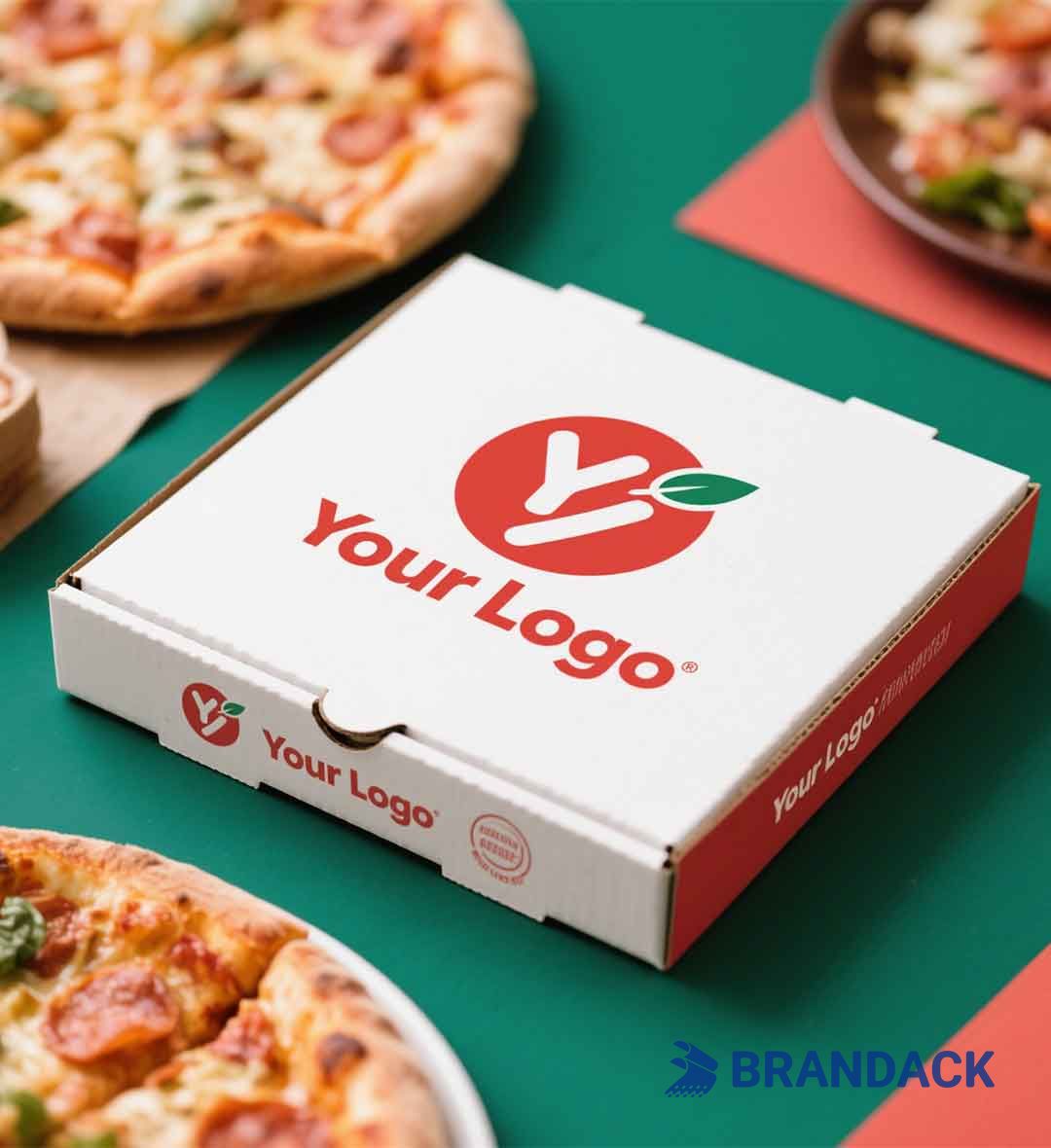 Custom Printed Pizza Boxes Wholesale | Black Plain Pizza Box Packaging