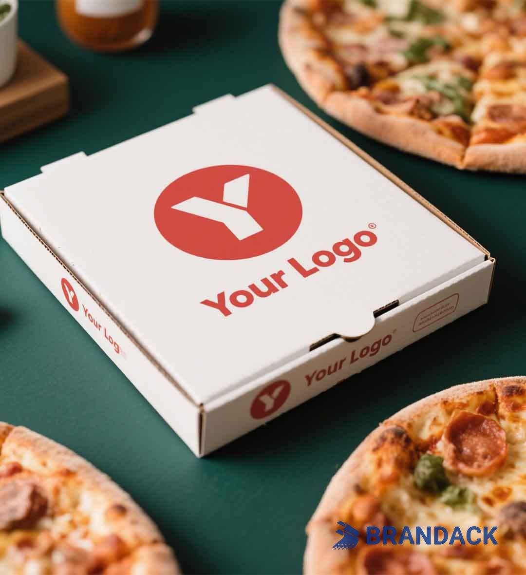 Custom Printed Pizza Boxes Wholesale | Black Plain Pizza Box Packaging