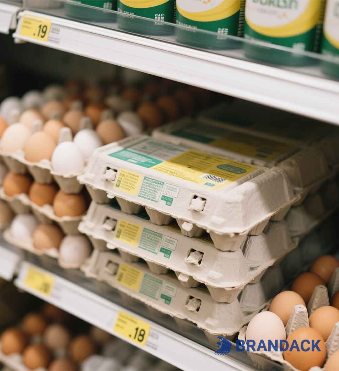 Half Dozen Cardboard Paper Egg Cartons 6 Pack Empty for Packaging