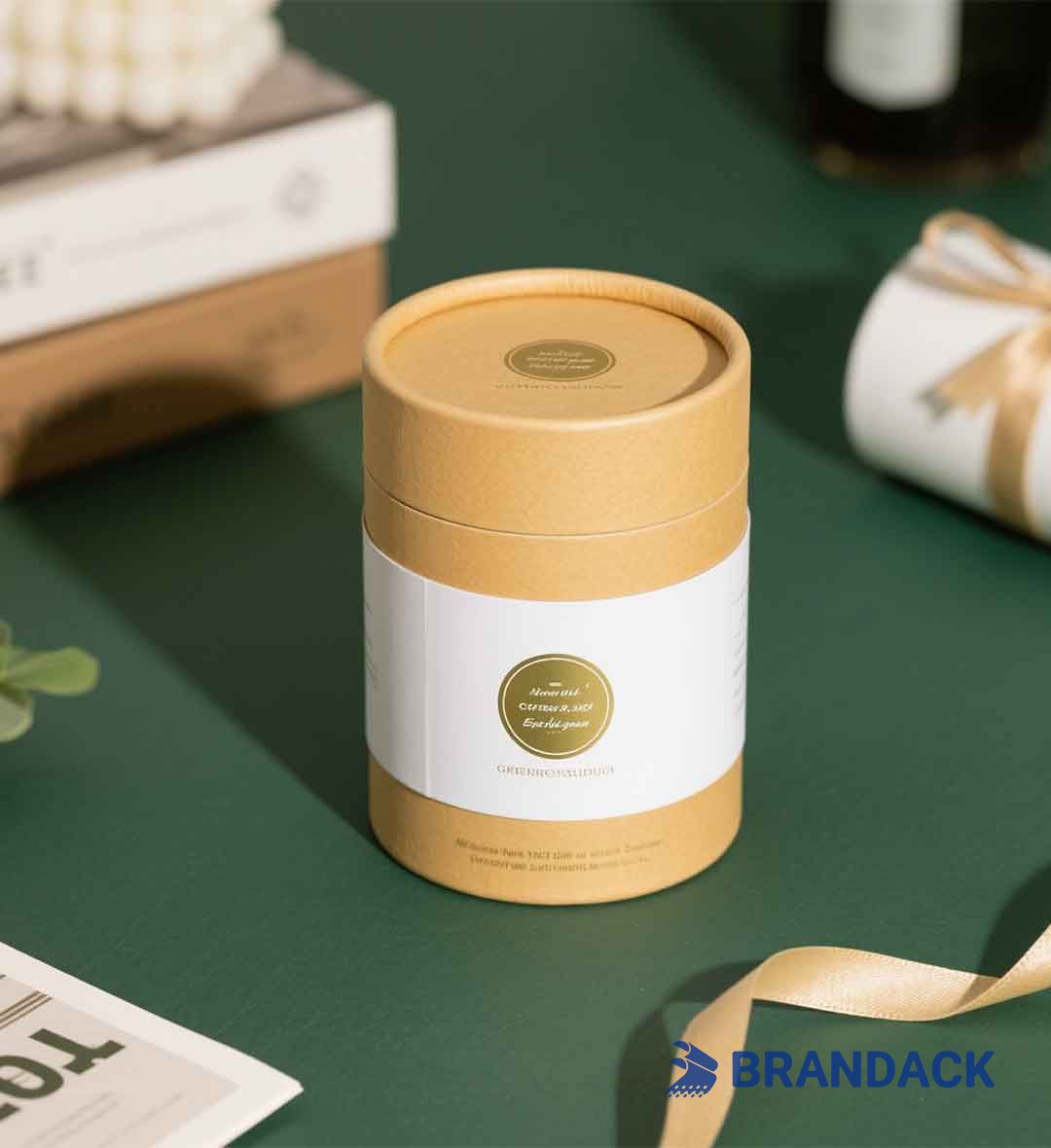 Custom Paper Tube Packaging Boxes | Cardboard Candle Tube Packaging