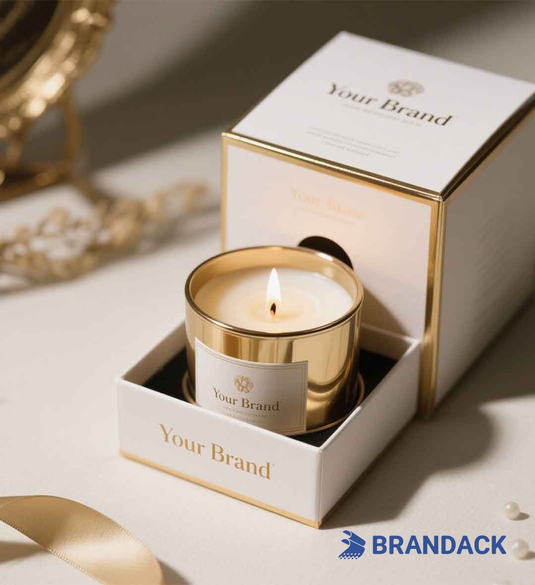 Luxury Personalized Candle Packaging Boxes Custom with Inserts Wholesale