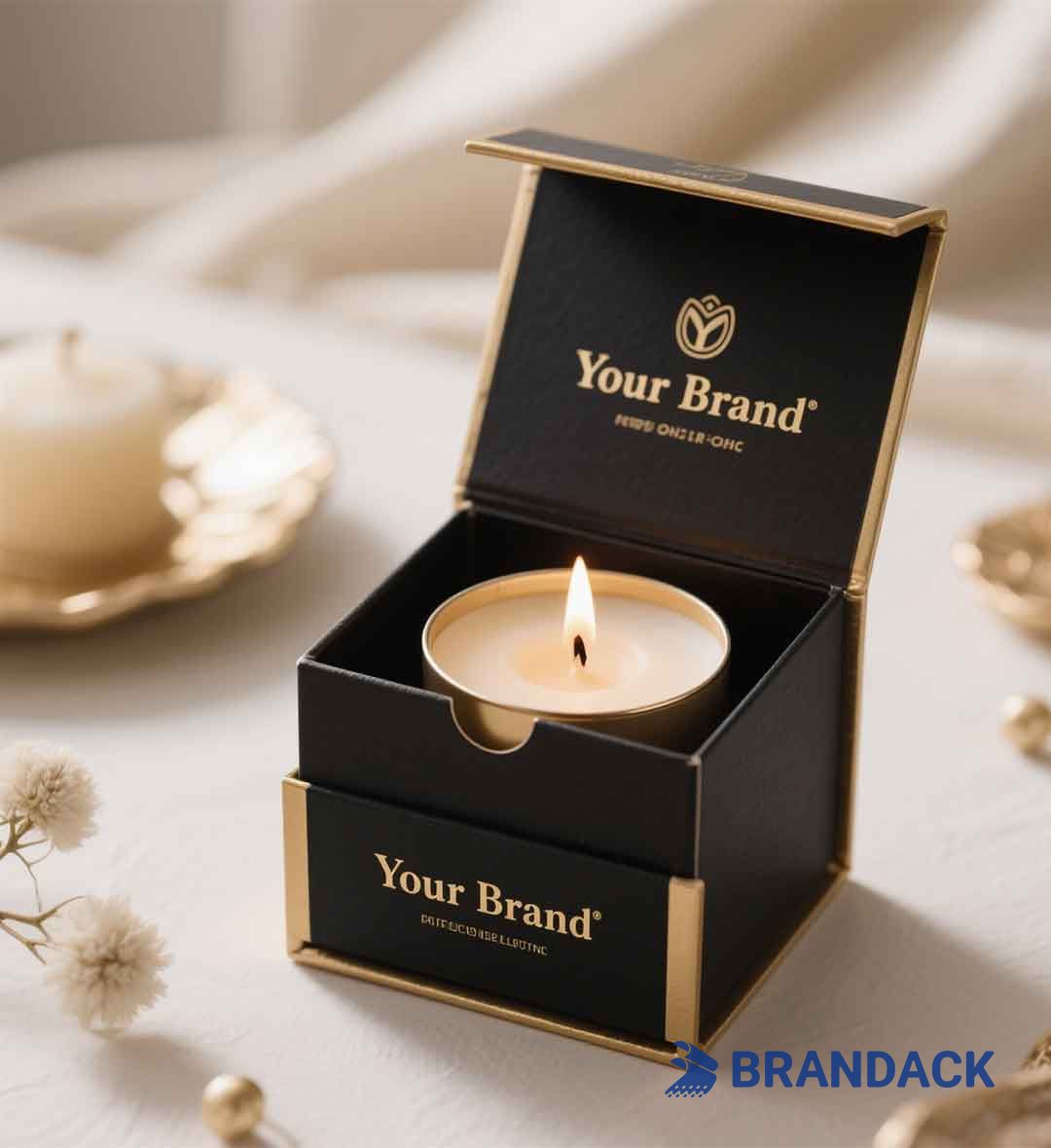Luxury Personalized Candle Packaging Boxes Custom with Inserts Wholesale