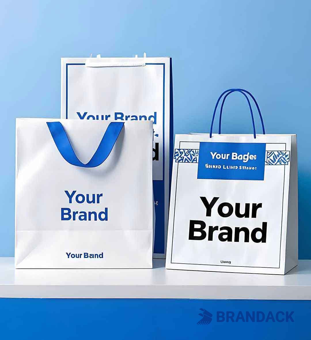 White Paper Bags Bulk Customized to Boost Your Brand