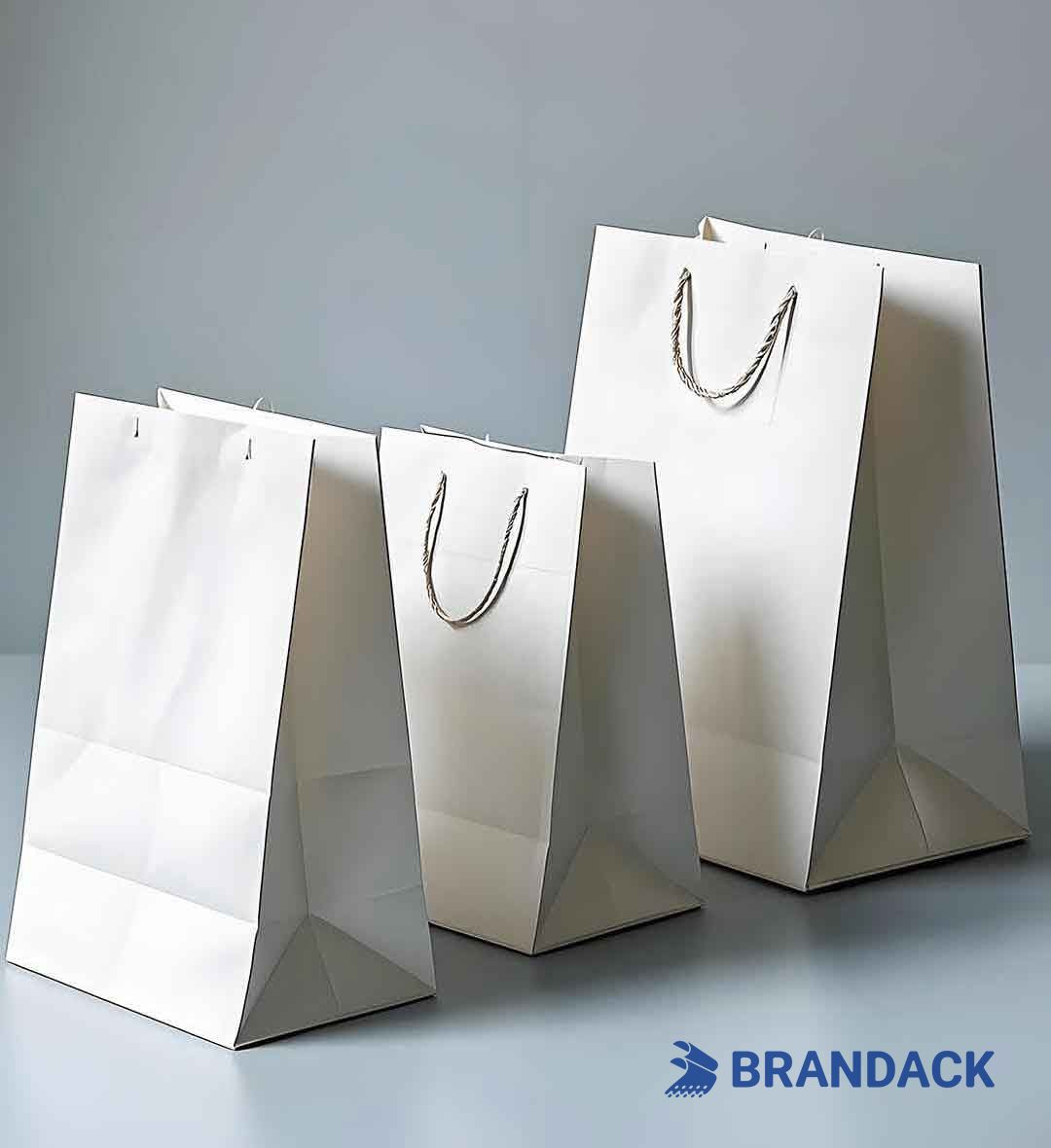 White Paper Bags Bulk Customized to Boost Your Brand
