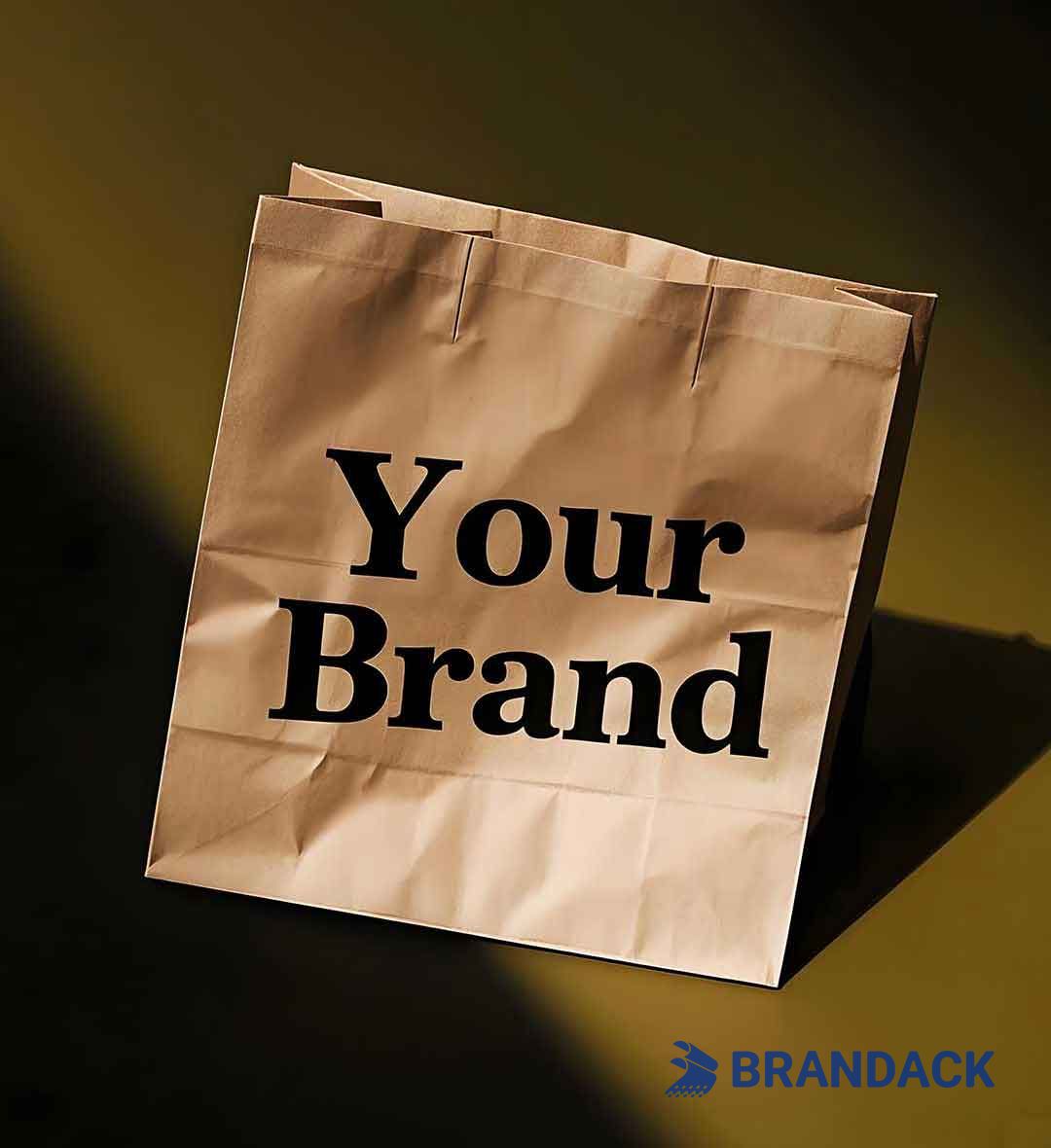 Branded Kraft Paper Bags with Your Logo and Uniquely Yours