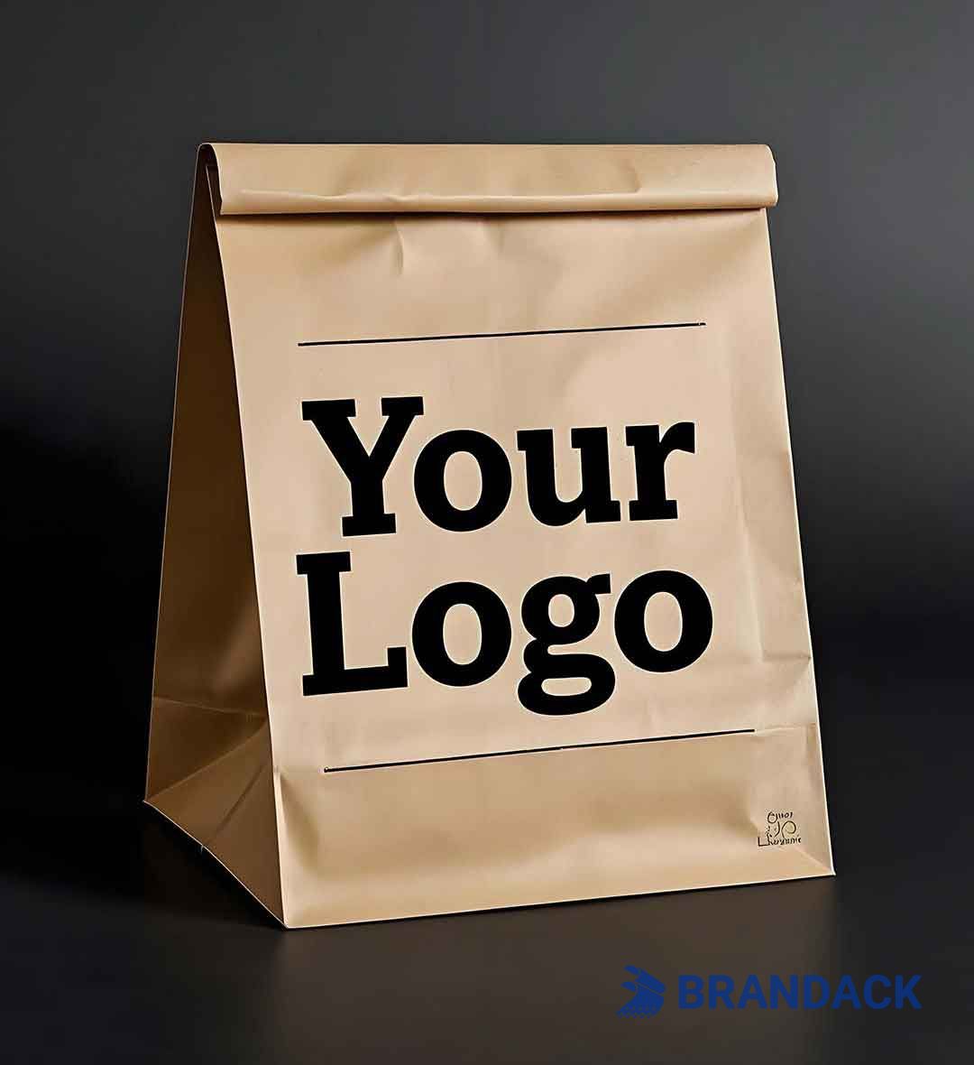 Branded Kraft Paper Bags with Your Logo and Uniquely Yours