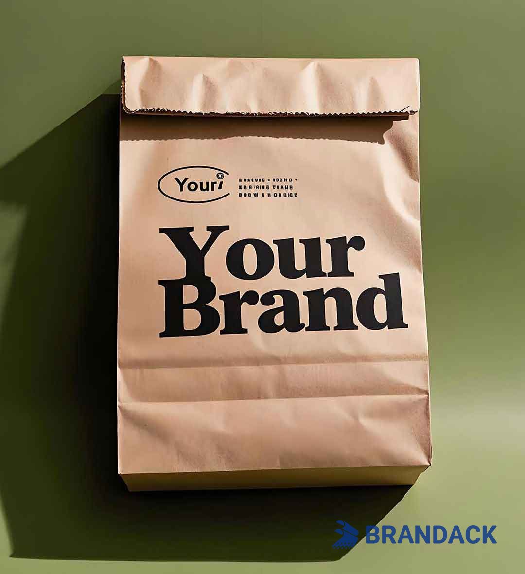Branded Kraft Paper Bags with Your Logo and Uniquely Yours