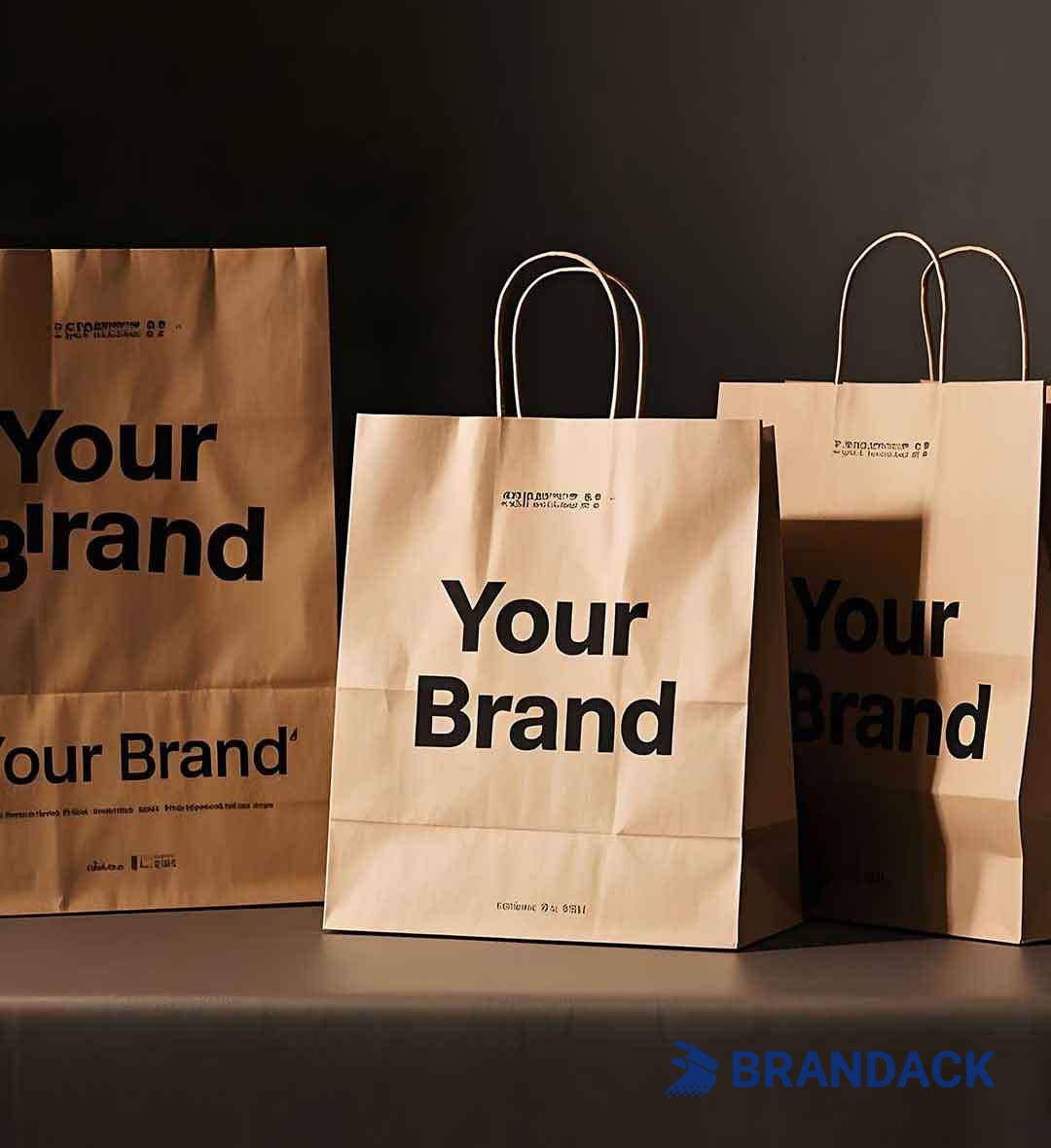 Custom Printed Paper Bags with Logo and Personalized Branding For You