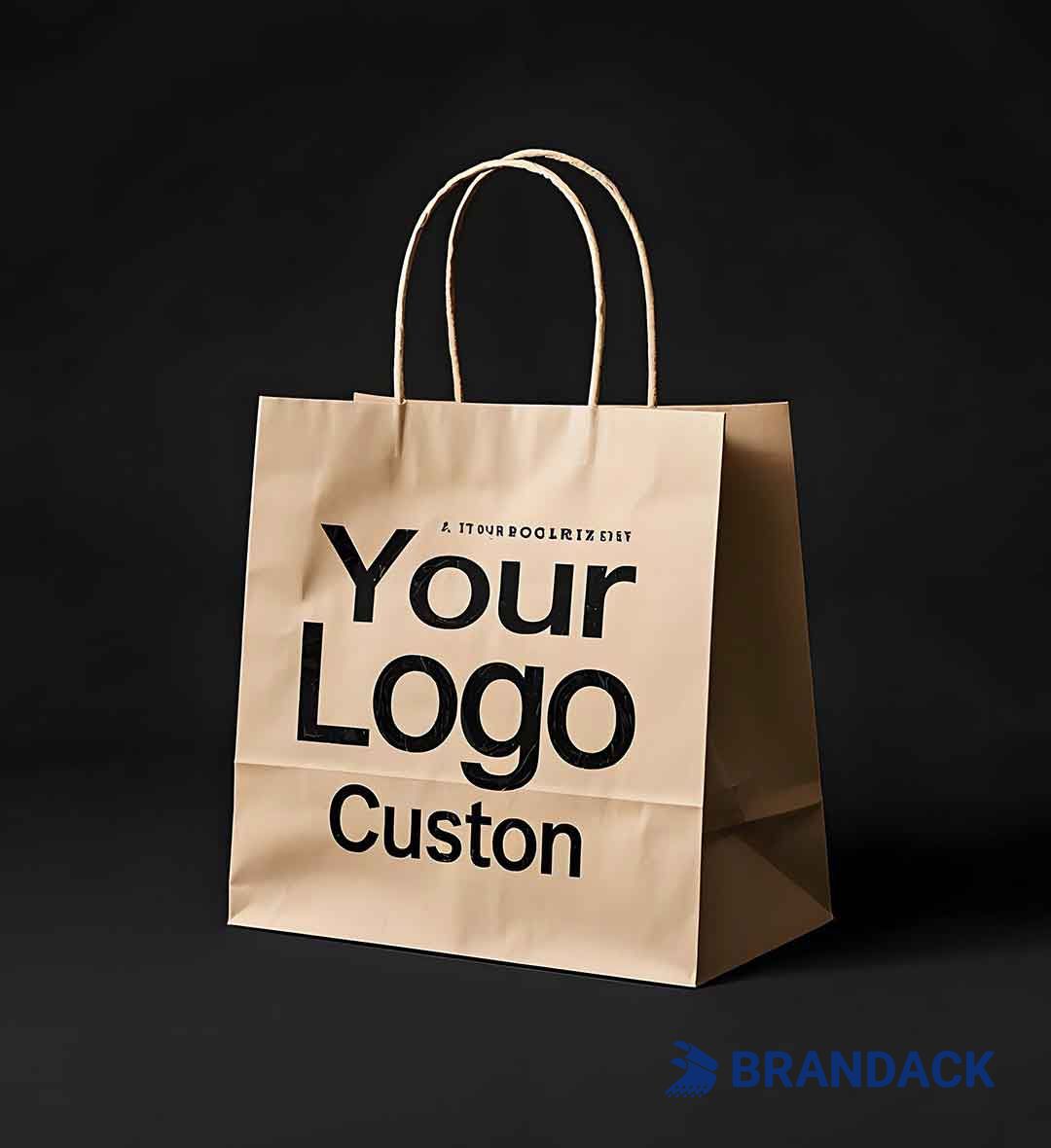 Custom Printed Paper Bags with Logo and Personalized Branding For You