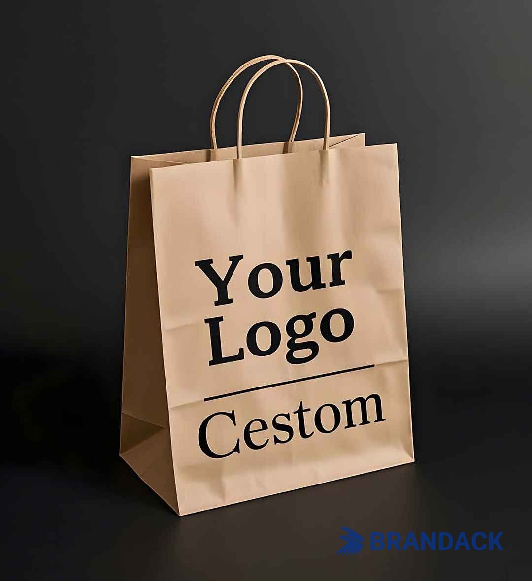 Custom Printed Paper Bags with Logo and Personalized Branding For You
