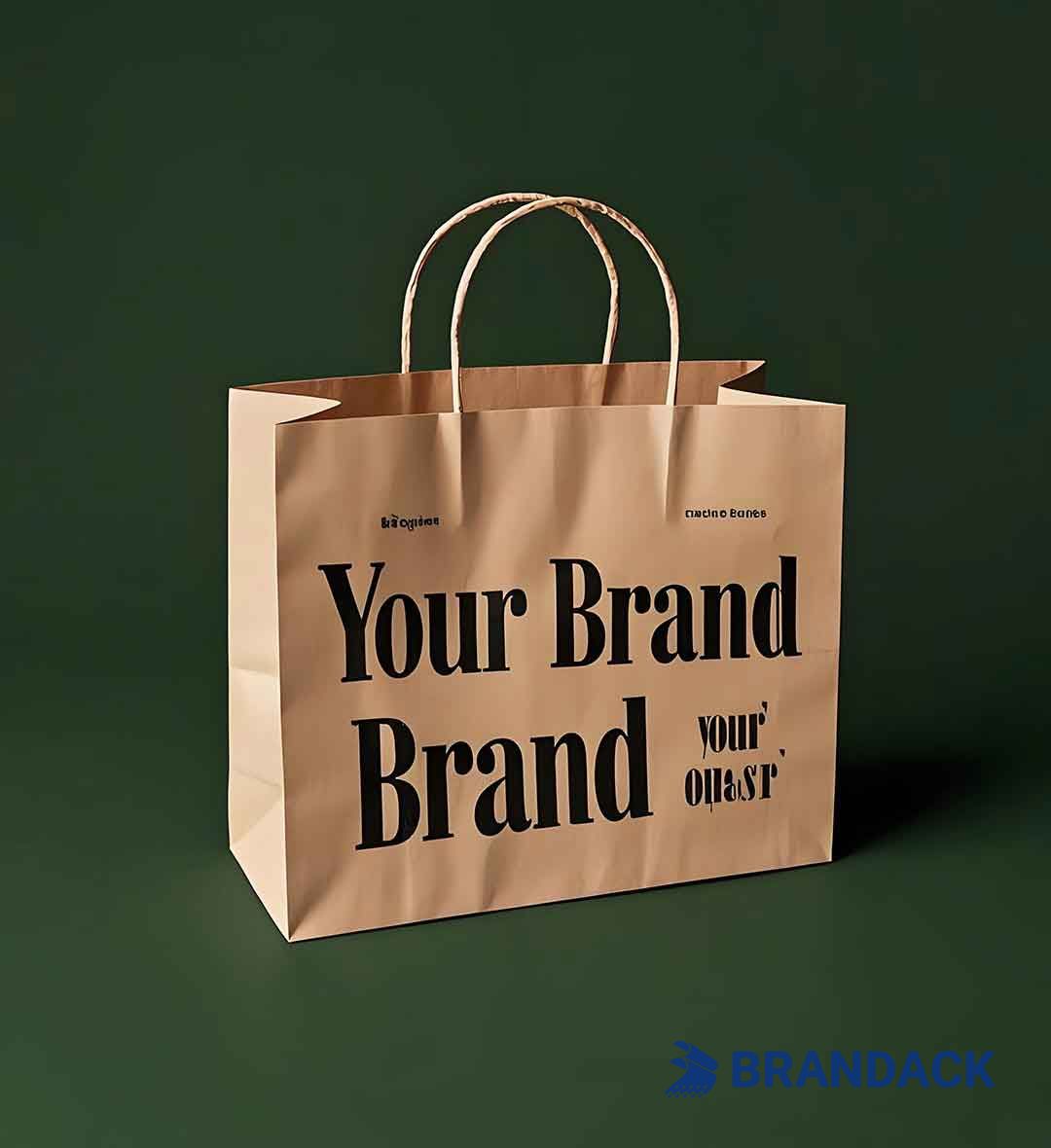 Custom Printed Paper Bags with Logo and Personalized Branding For You