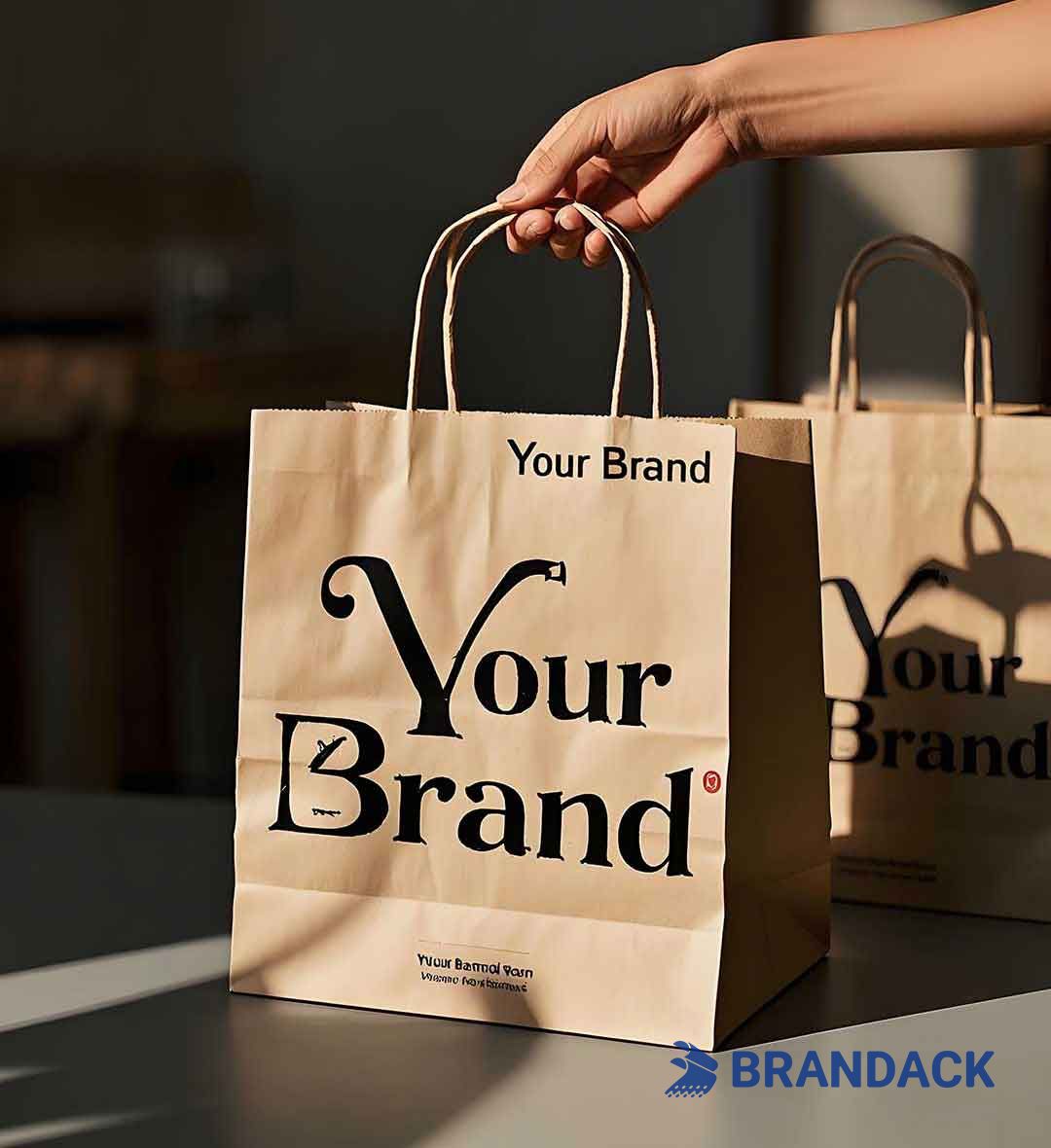 Custom Printed Paper Bags with Logo and Personalized Branding For You