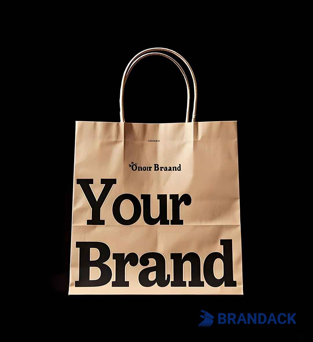 Custom Paper Grocery Bags with LOGO Wholesale and Bulk for Branding