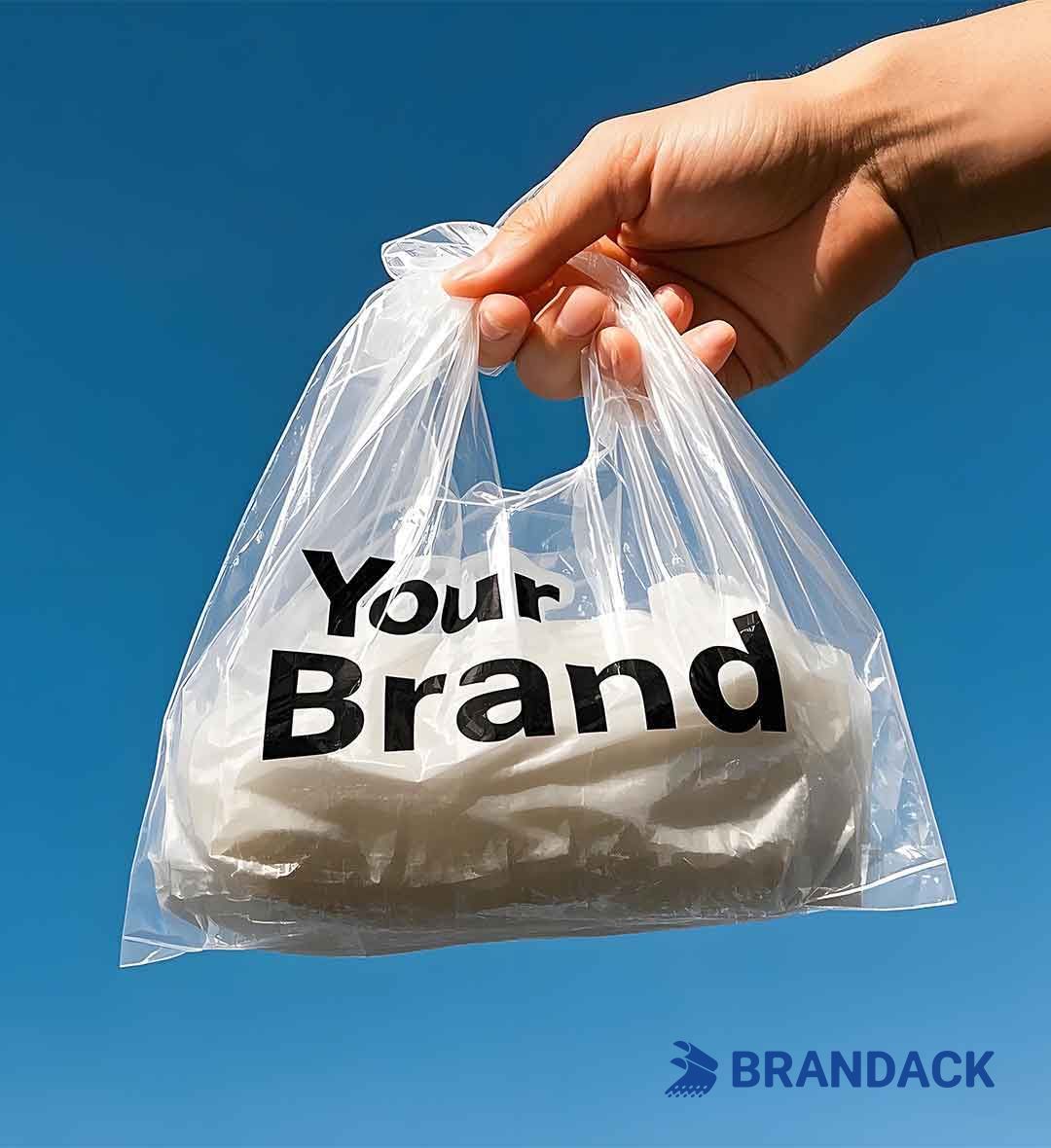 Custom Plastic Bag for Your Brand Personalised Shopper