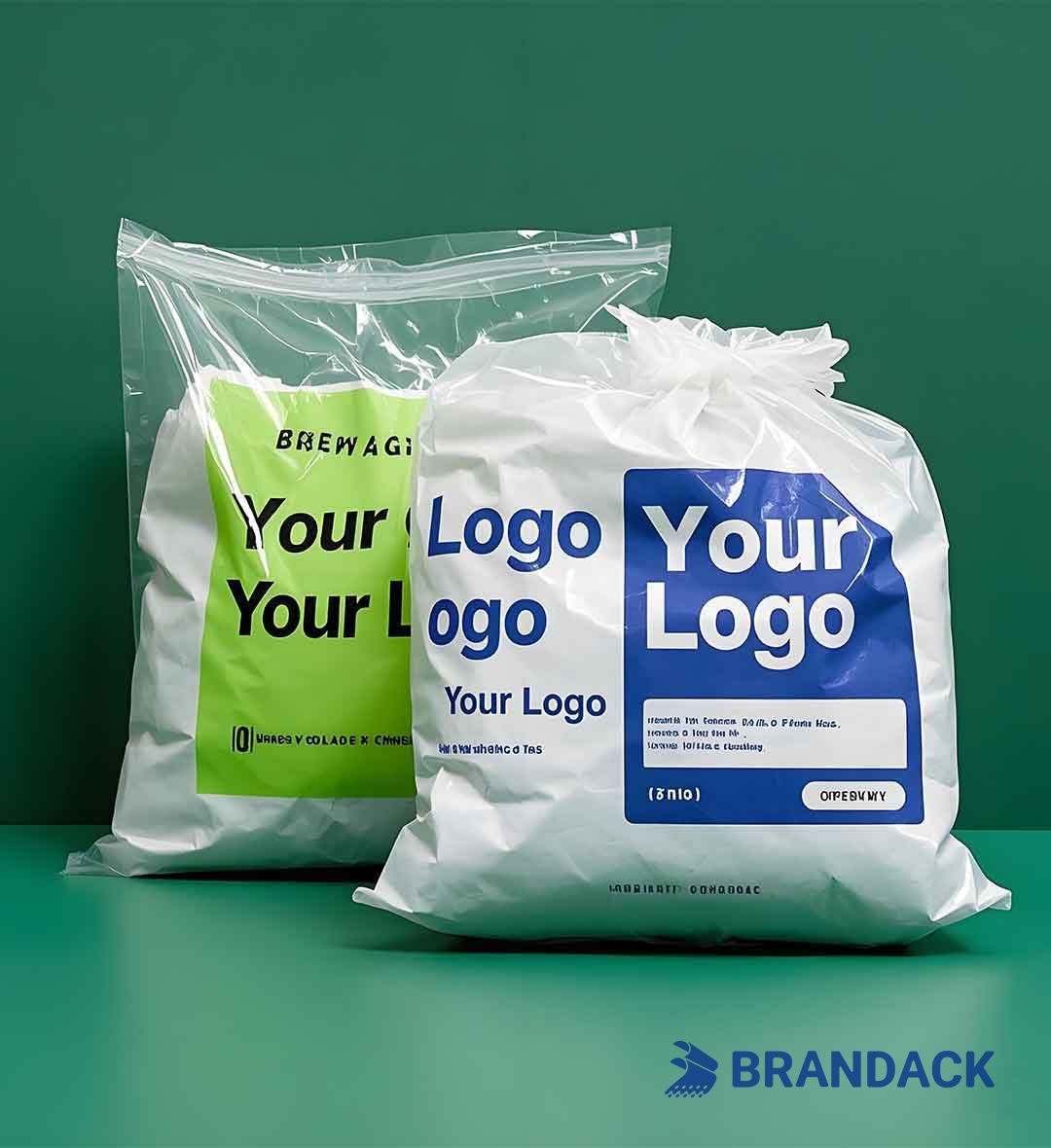 Personalized Plastic Garment Bags Printed with Logo for Clothes