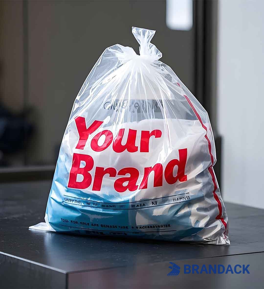 Personalized Plastic Garment Bags Printed with Logo for Clothes