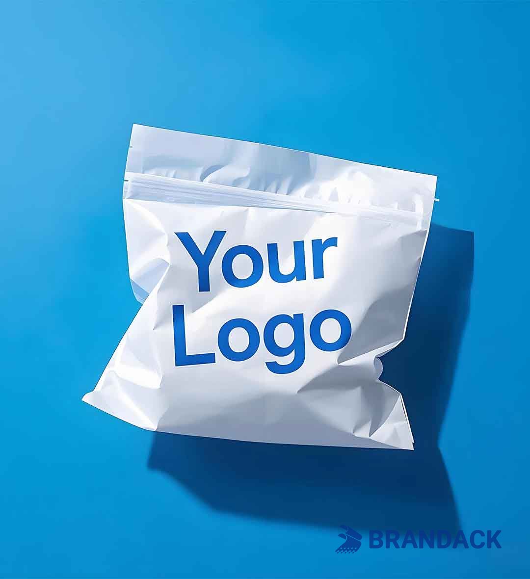 Custom Plastic Gift Bags with Brand Graphic Design Service