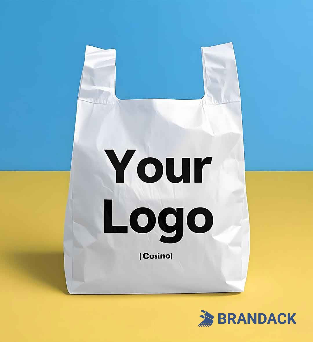 Custom Plastic Grocery Bags with Logo to Boost Your Brand