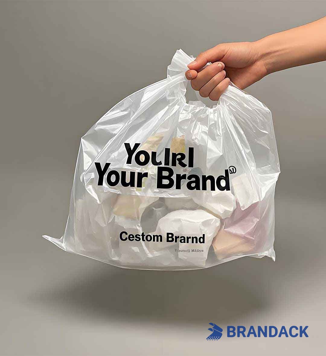 Custom Plastic Grocery Bags with Logo to Boost Your Brand