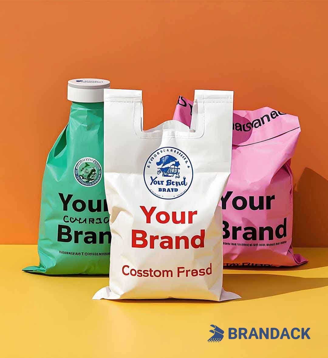 Custom Plastic Grocery Bags with Logo to Boost Your Brand
