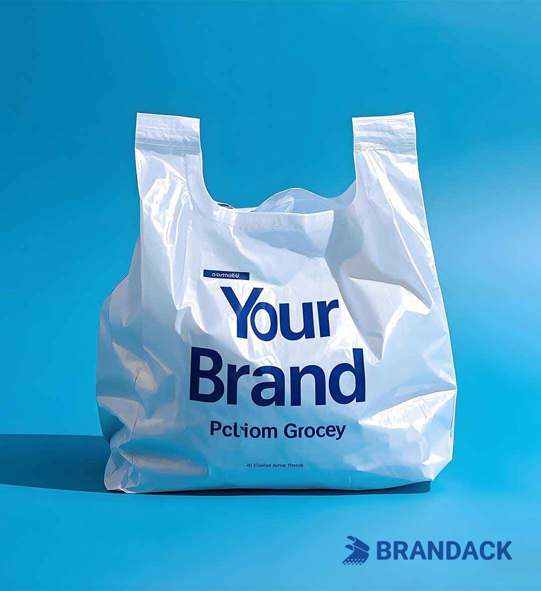 Custom Plastic Grocery Bags with Logo to Boost Your Brand