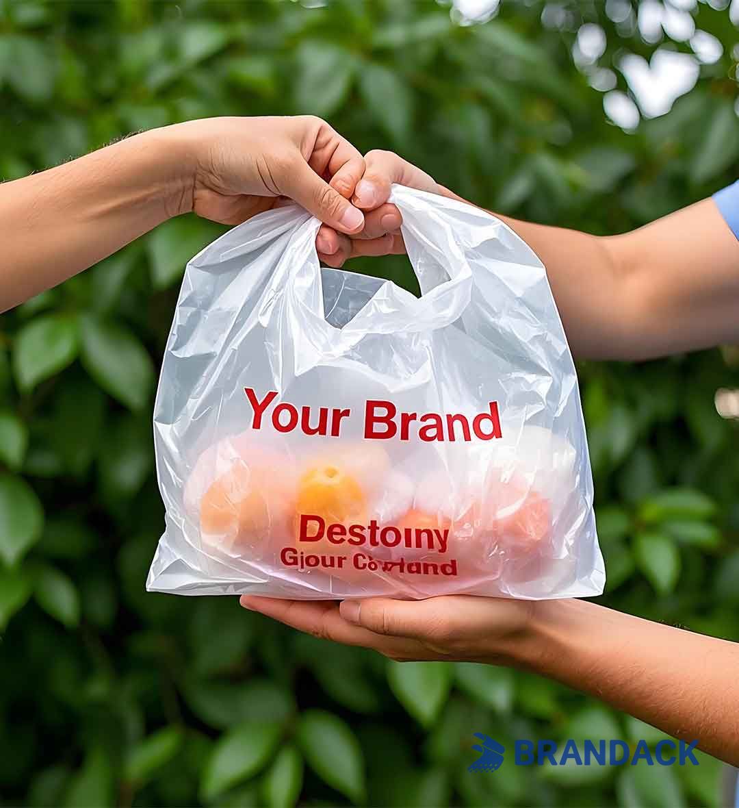 Custom Plastic Grocery Bags with Logo to Boost Your Brand