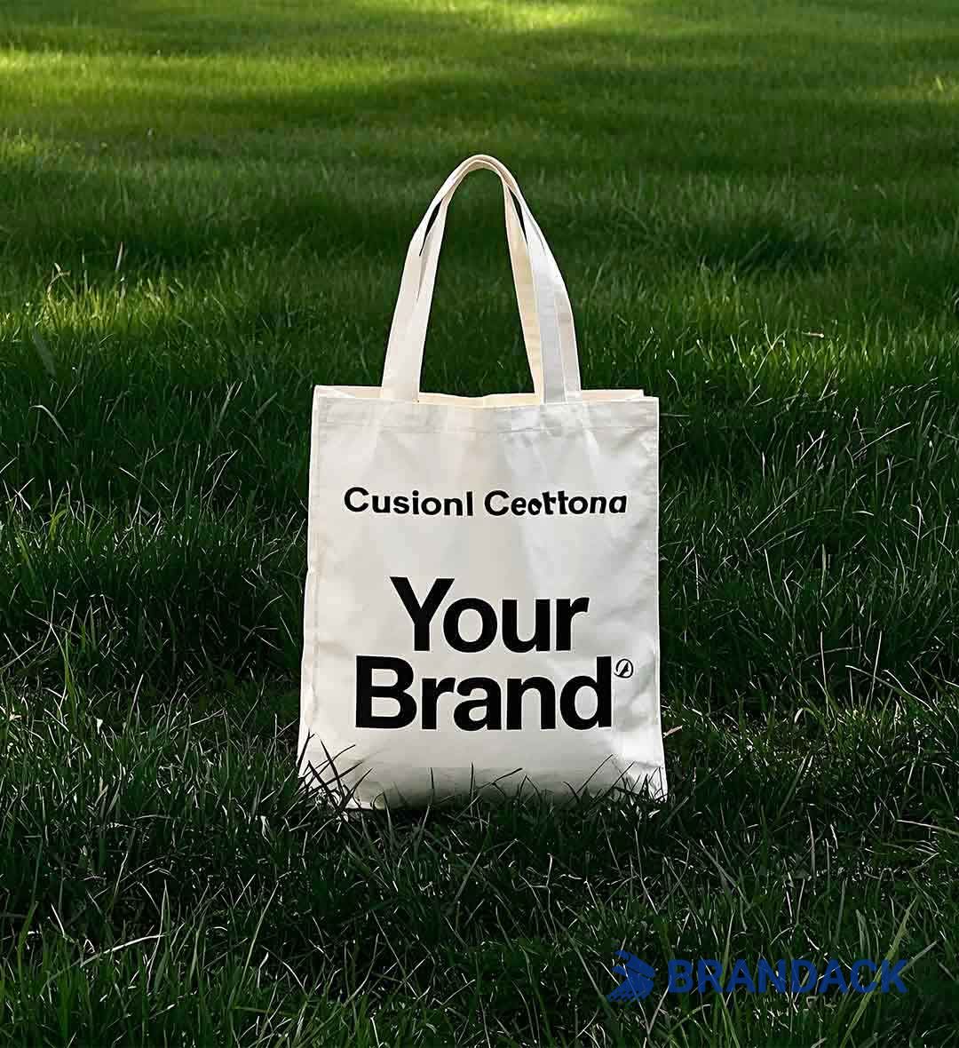 Custom Reusable Bags Printed with Logo in Bulk