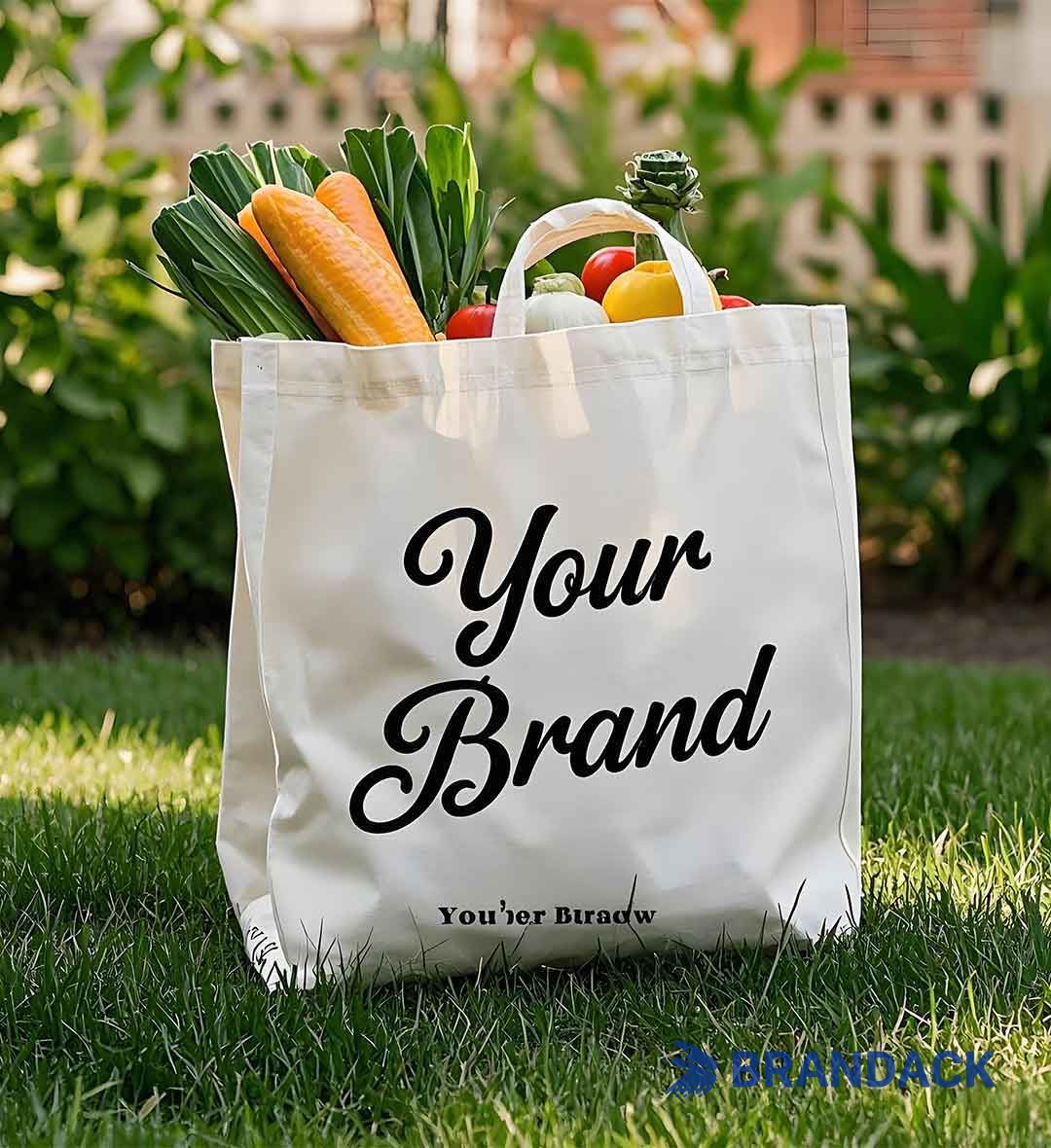 Custom Printed Reusable Grocery Bags Personalized to Boost Your Brand