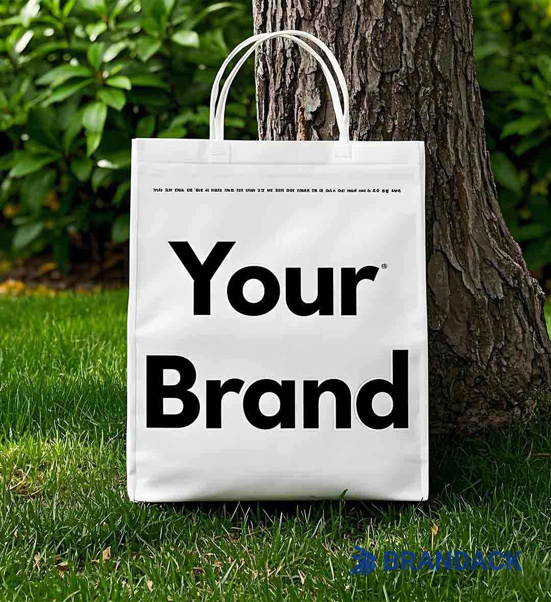 Reusable Canvas Gift Shopping Bags Branded with Logo Bulk Wholesale