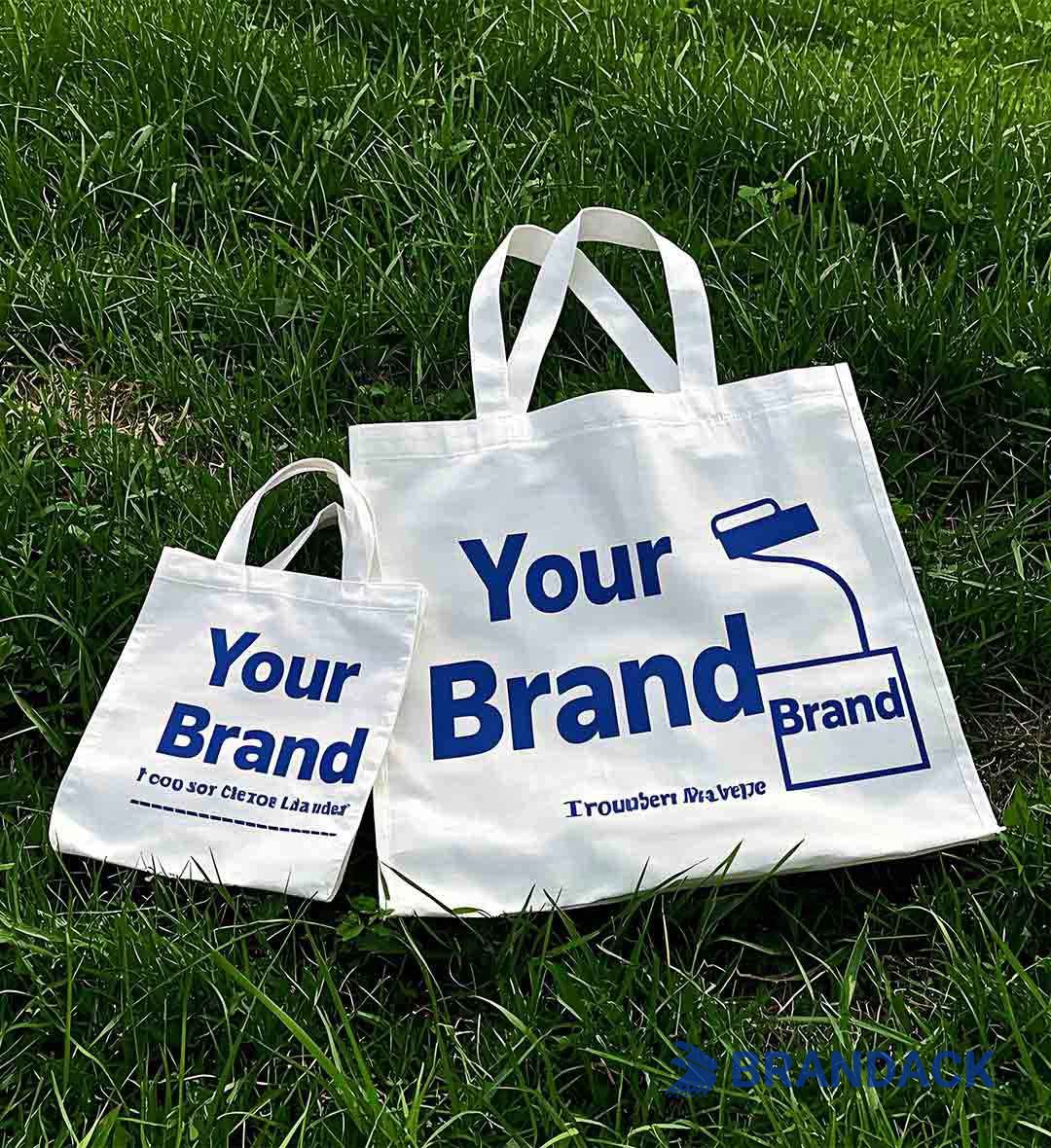Reusable Canvas Gift Shopping Bags Branded with Logo Bulk Wholesale