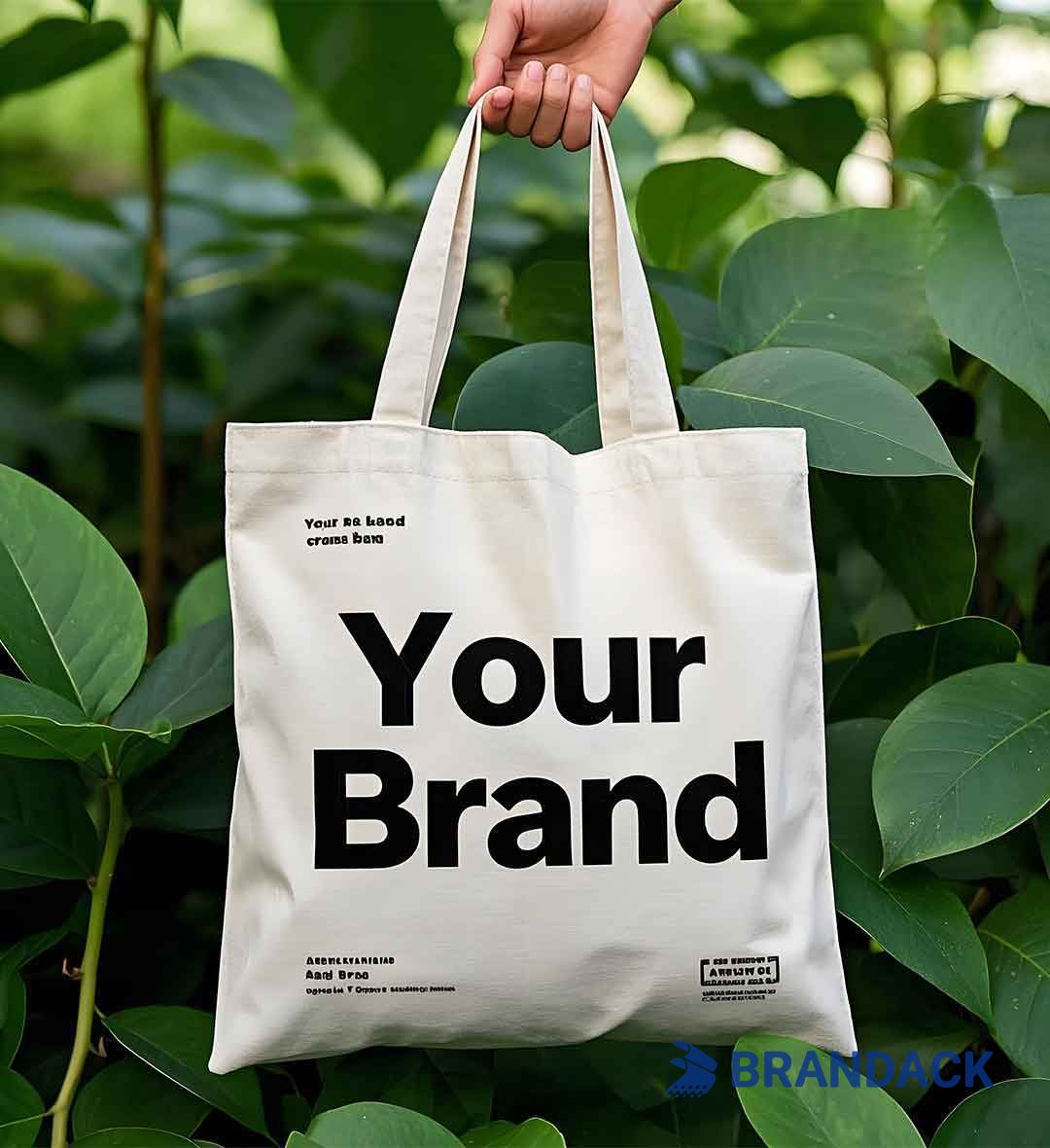 Reusable Canvas Gift Shopping Bags Branded with Logo Bulk Wholesale