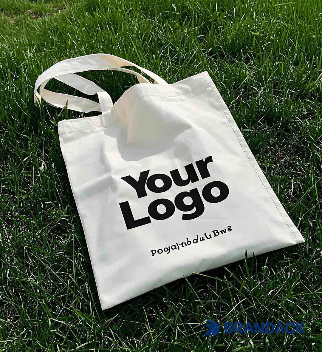 Reusable Canvas Gift Shopping Bags Branded with Logo Bulk Wholesale