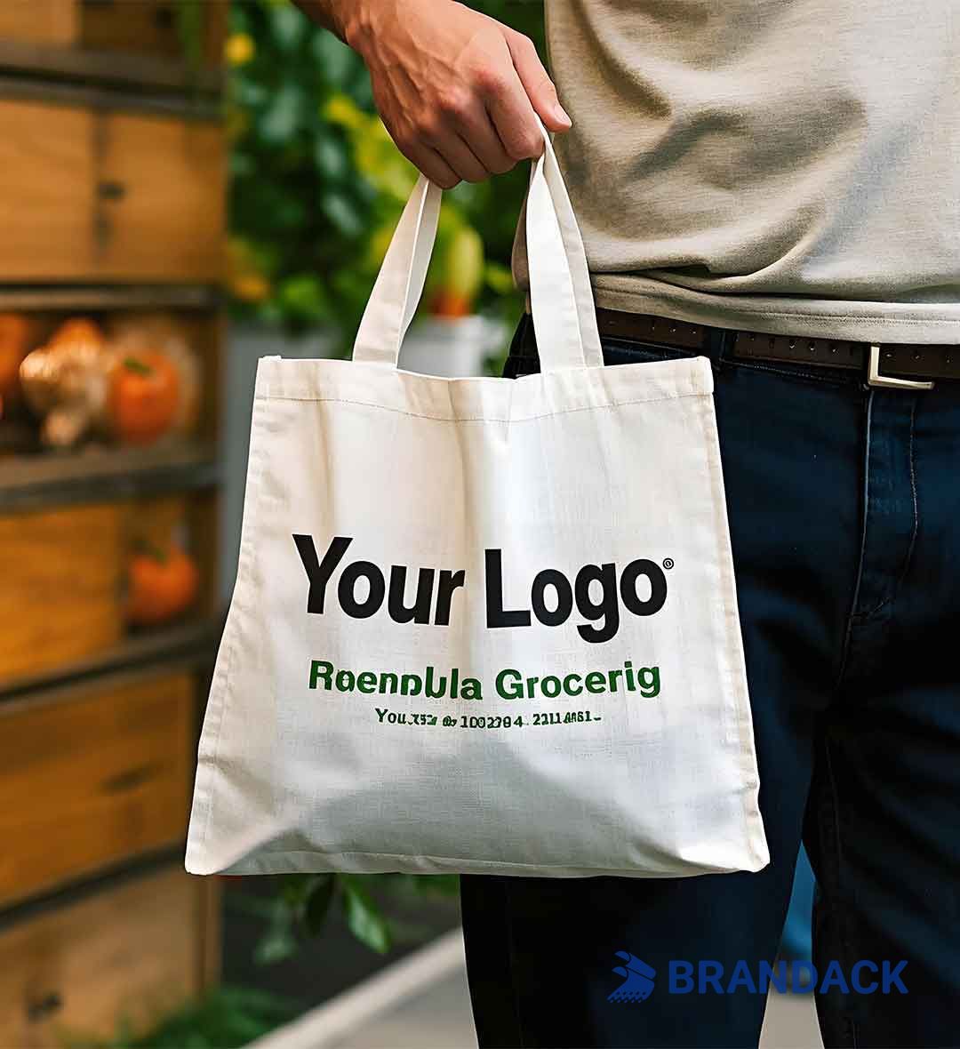 Custom Personalized Reusable Grocery Bags with Your Logo