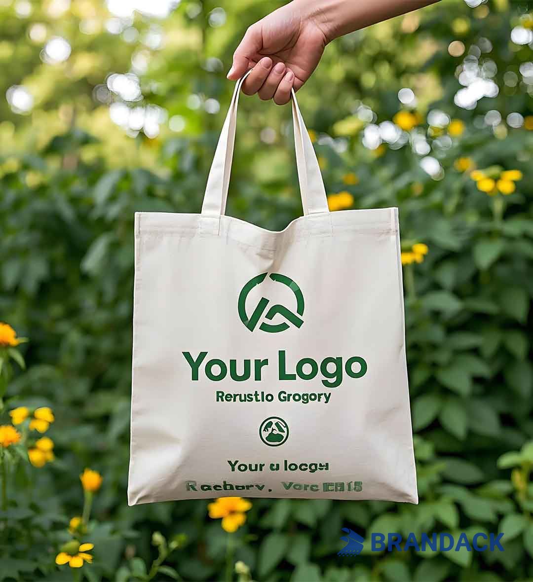 Custom Personalized Reusable Grocery Bags with Your Logo