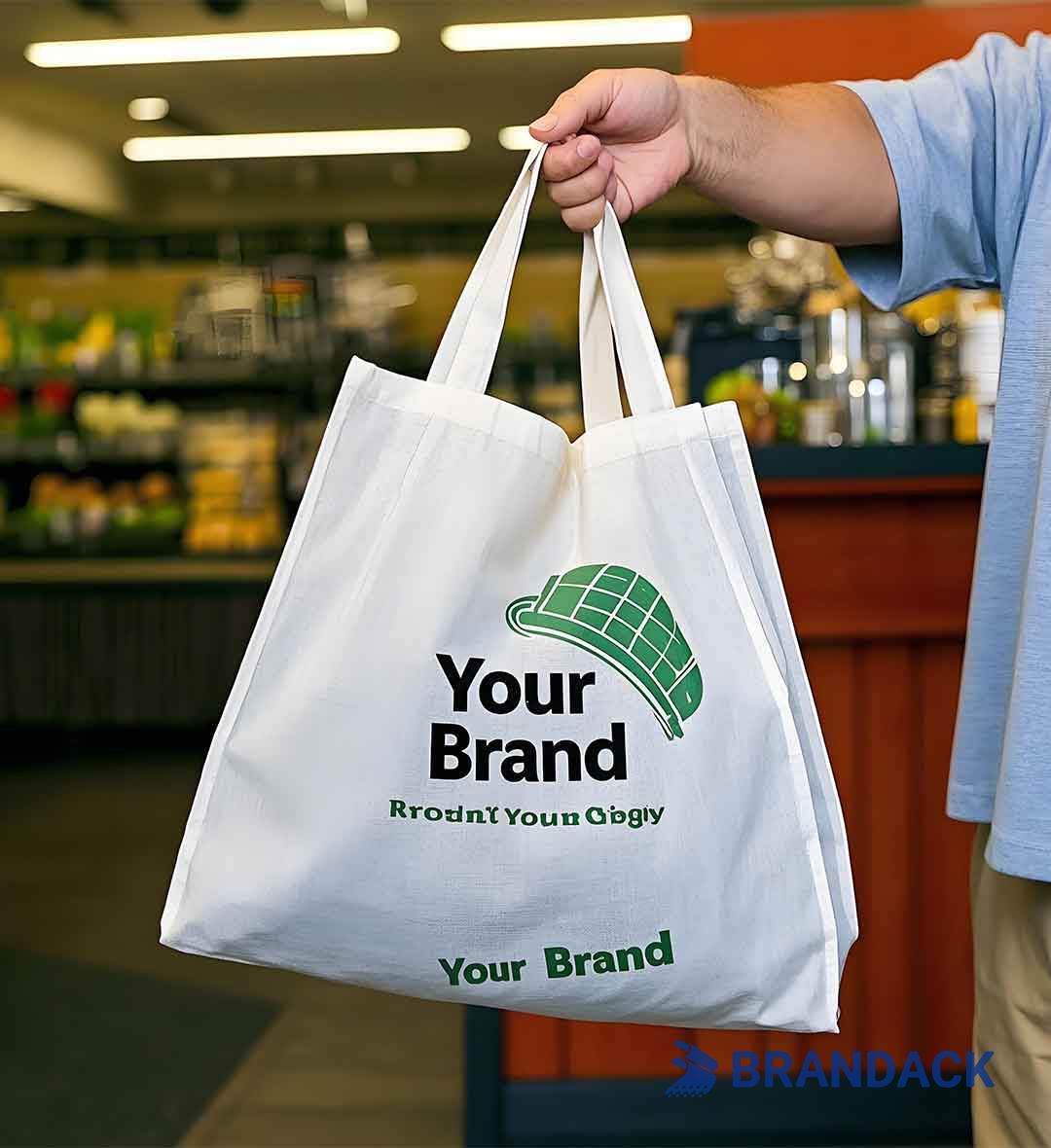 Custom Personalized Reusable Grocery Bags with Your Logo