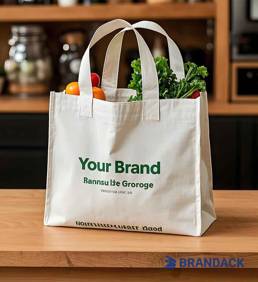 Custom Personalized Reusable Grocery Bags with Your Logo